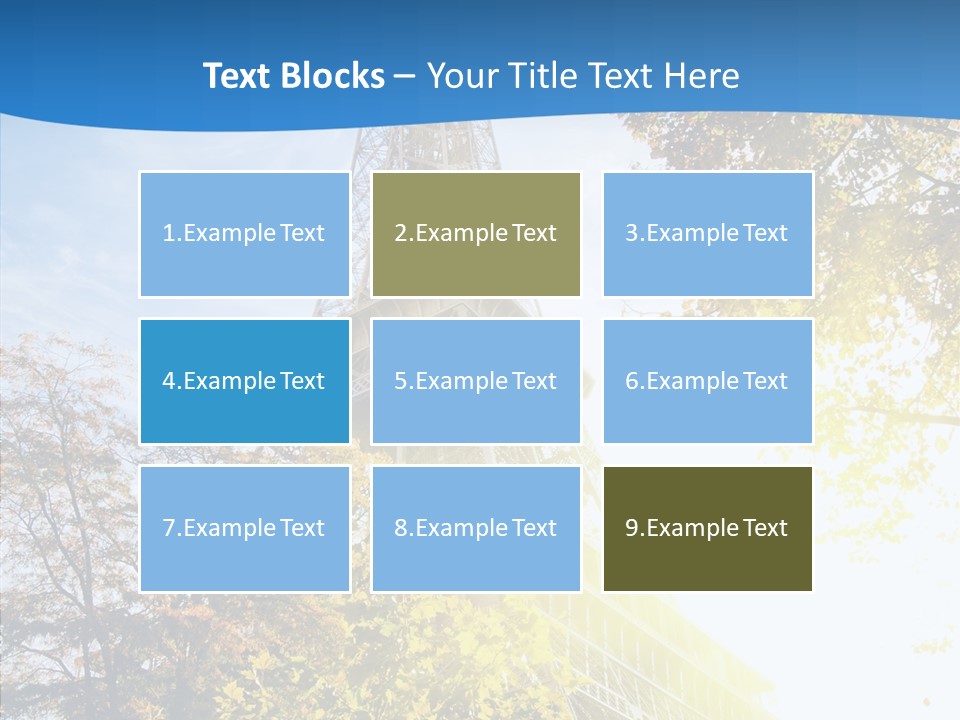 Touristic Panoramic Tower PowerPoint Template