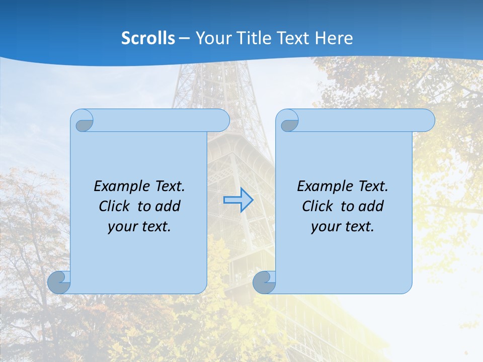Touristic Panoramic Tower PowerPoint Template