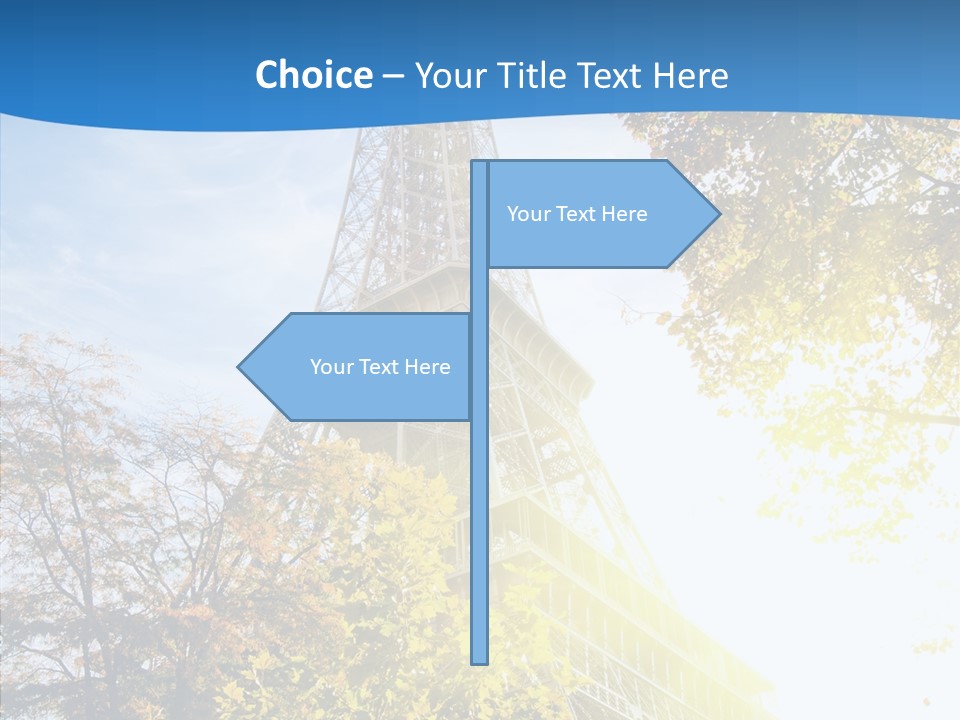 Touristic Panoramic Tower PowerPoint Template