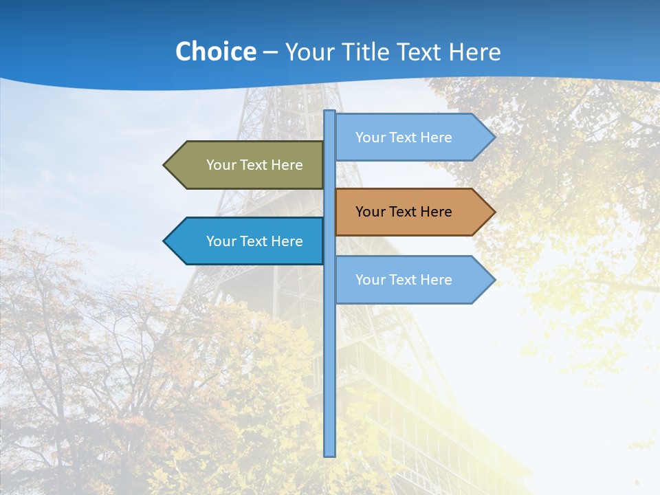 Touristic Panoramic Tower PowerPoint Template