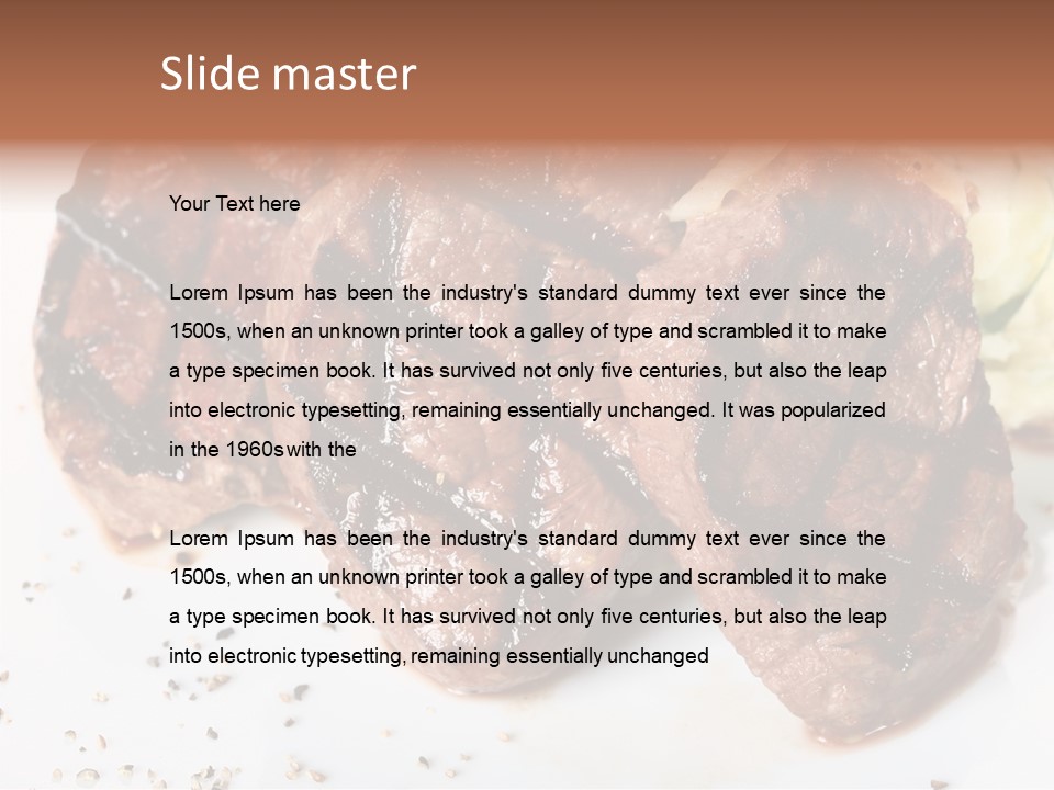 Isolated Lunch Hunger PowerPoint Template