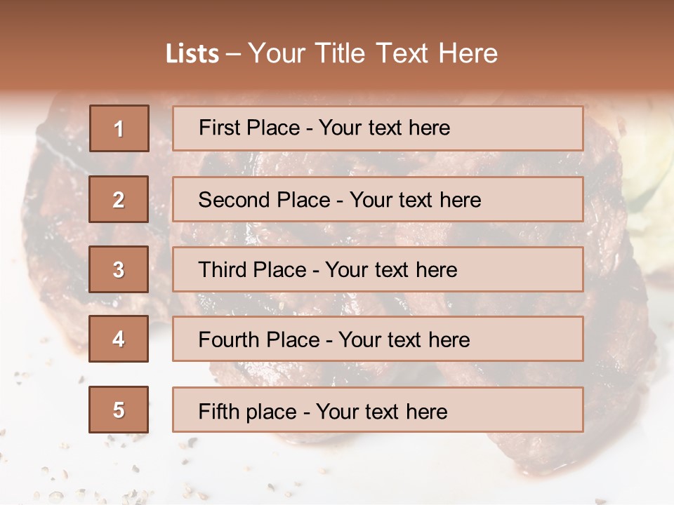 Isolated Lunch Hunger PowerPoint Template