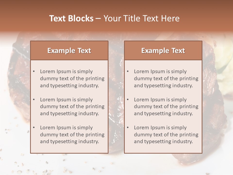Isolated Lunch Hunger PowerPoint Template