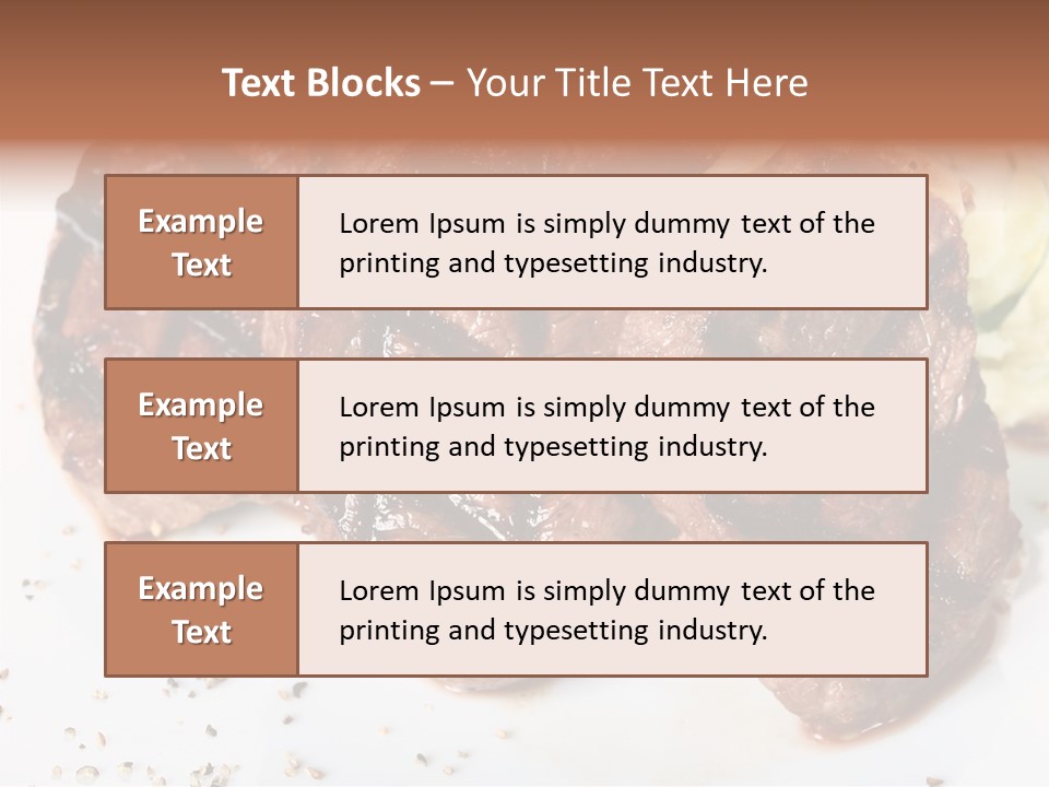 Isolated Lunch Hunger PowerPoint Template