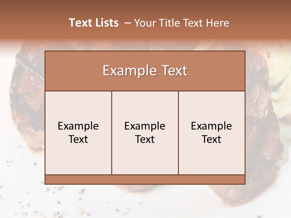 Isolated Lunch Hunger PowerPoint Template