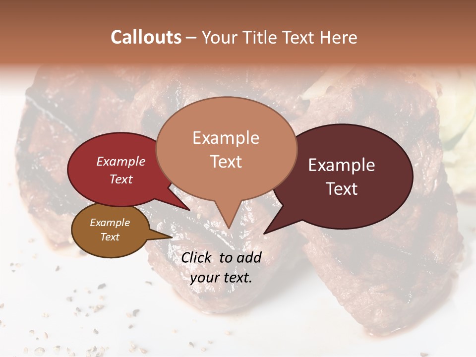 Isolated Lunch Hunger PowerPoint Template