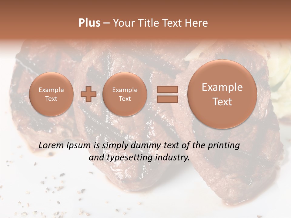 Isolated Lunch Hunger PowerPoint Template