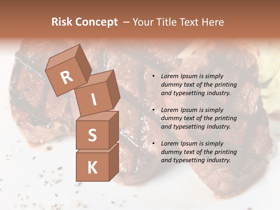 Isolated Lunch Hunger PowerPoint Template