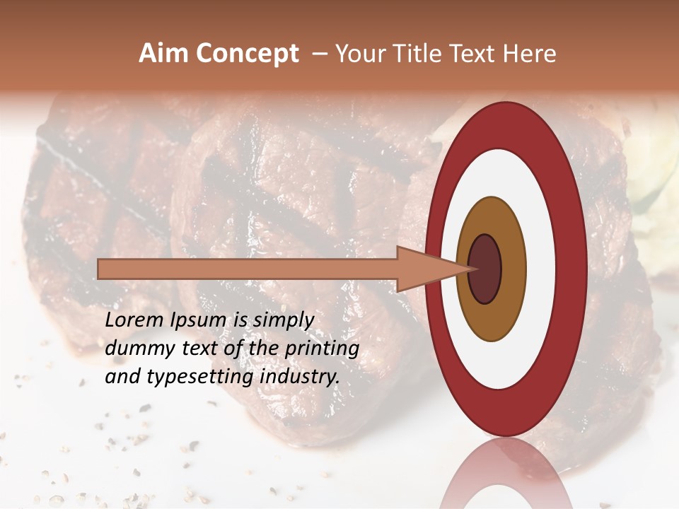 Isolated Lunch Hunger PowerPoint Template