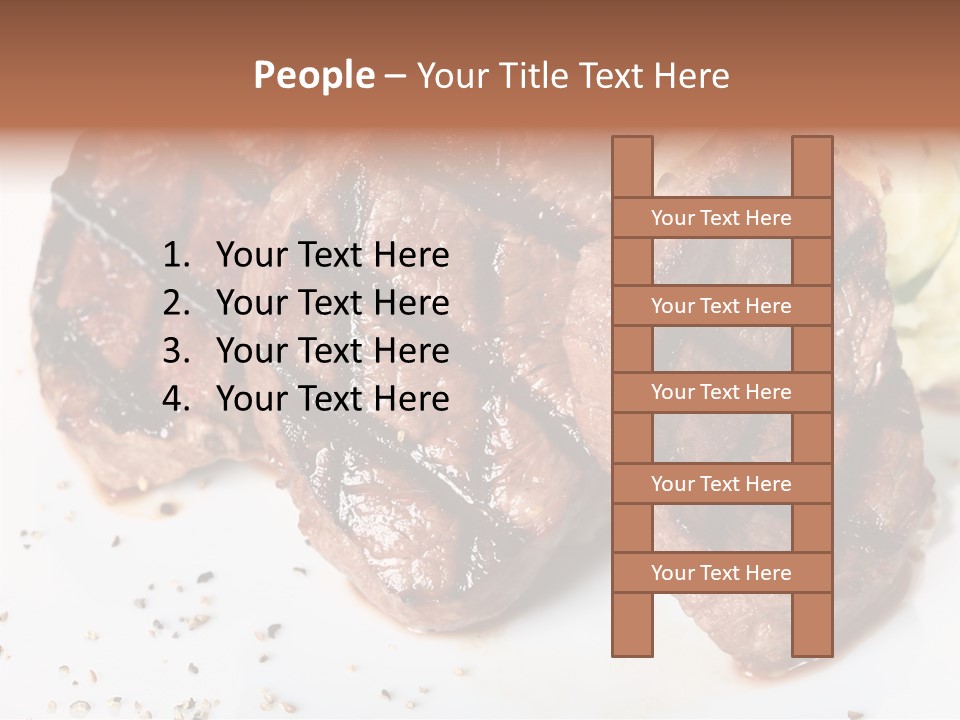 Isolated Lunch Hunger PowerPoint Template