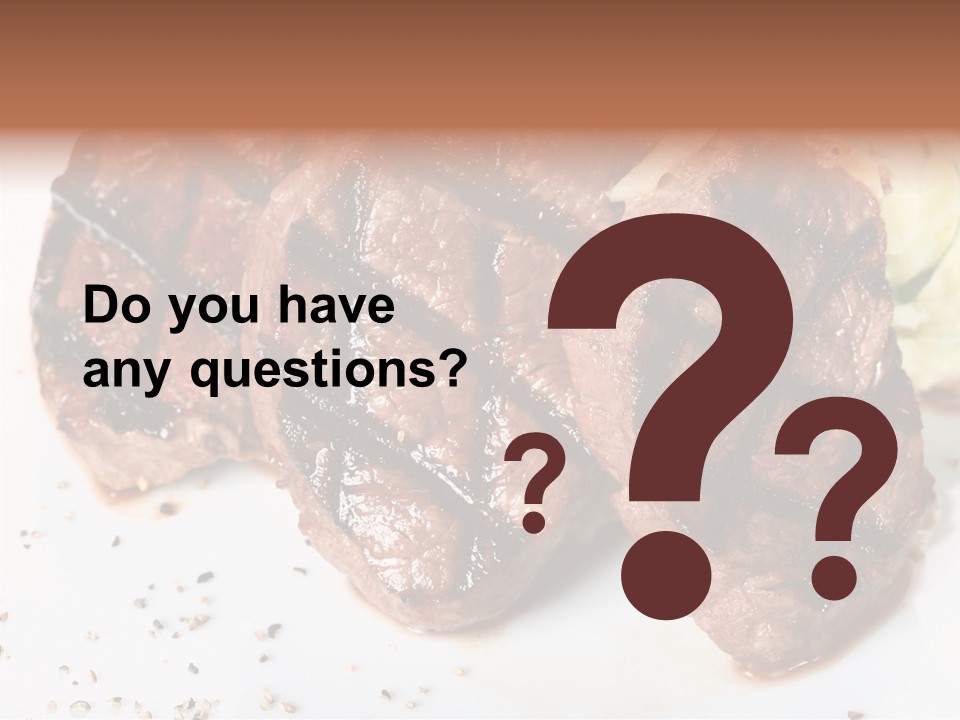 Isolated Lunch Hunger PowerPoint Template