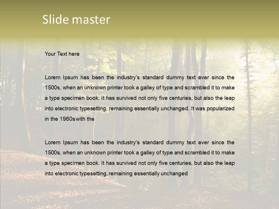 Leaves Environment Foliage PowerPoint Template