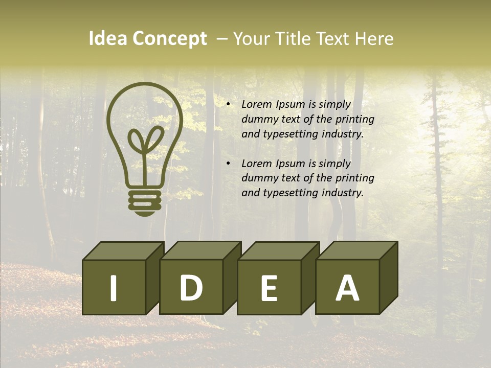 Leaves Environment Foliage PowerPoint Template