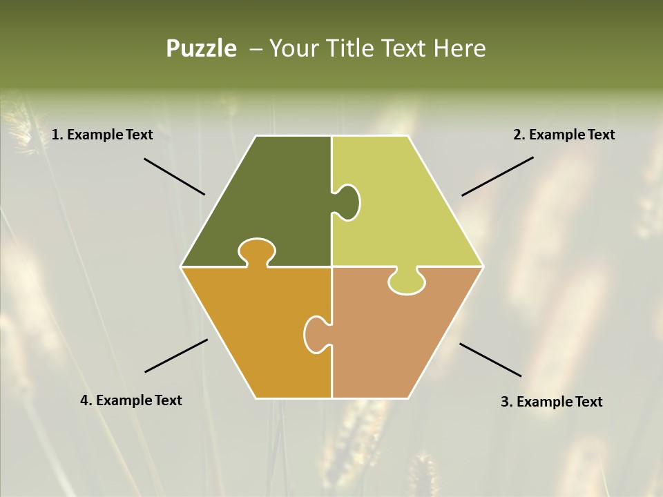 Light Calendar Grass PowerPoint Template