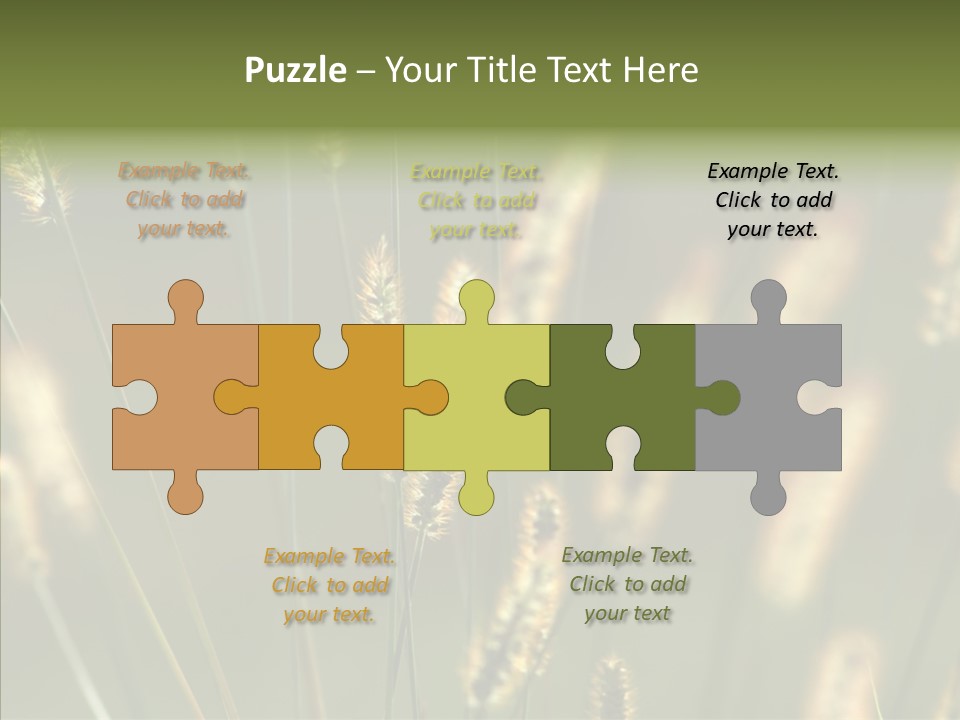 Light Calendar Grass PowerPoint Template