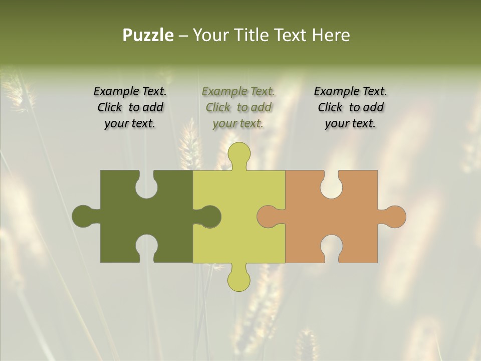 Light Calendar Grass PowerPoint Template