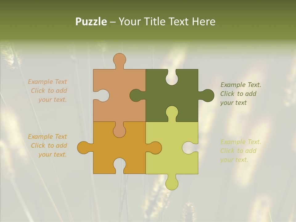Light Calendar Grass PowerPoint Template