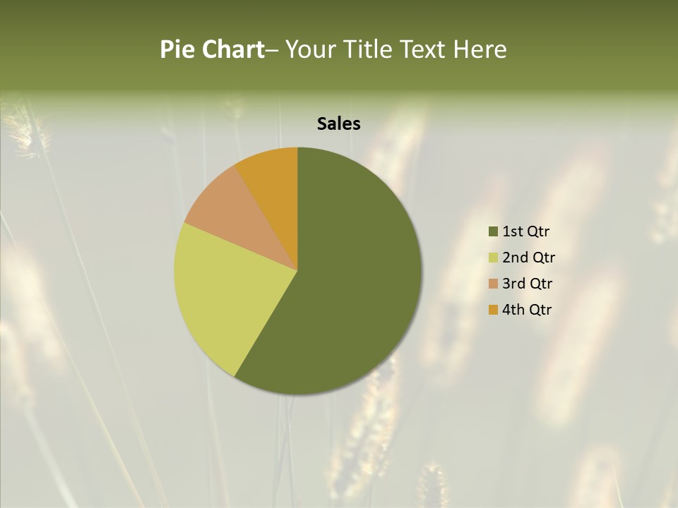 Light Calendar Grass PowerPoint Template