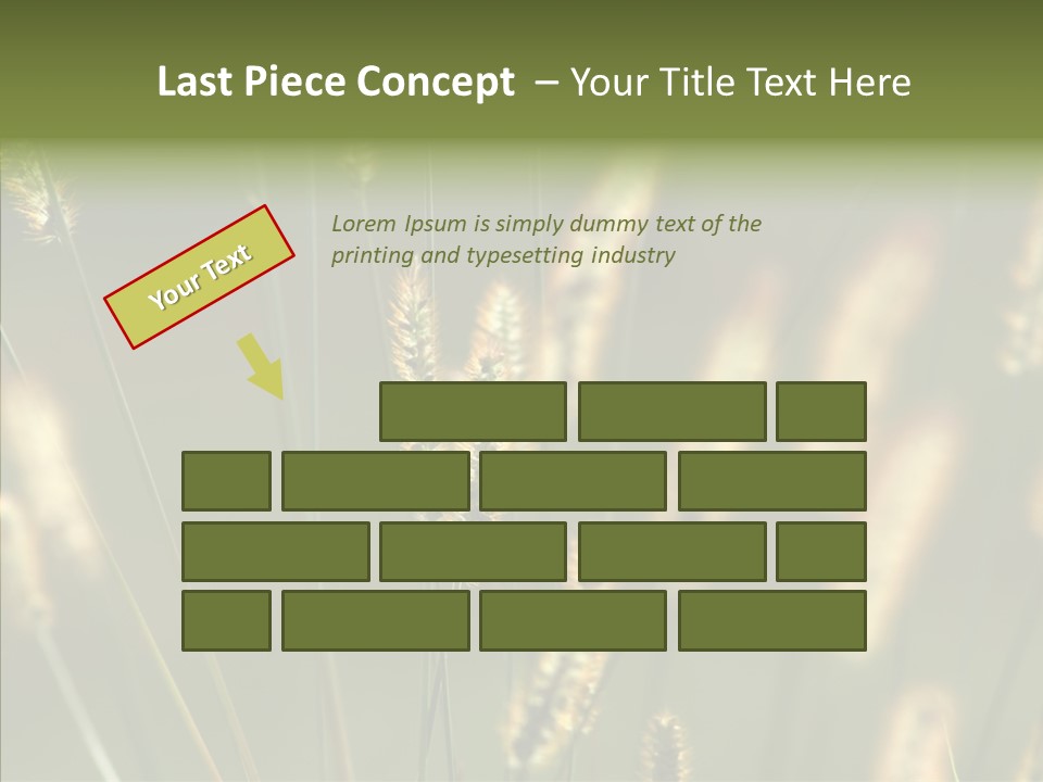 Light Calendar Grass PowerPoint Template