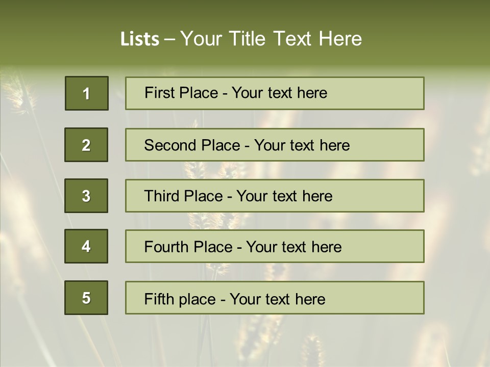 Light Calendar Grass PowerPoint Template