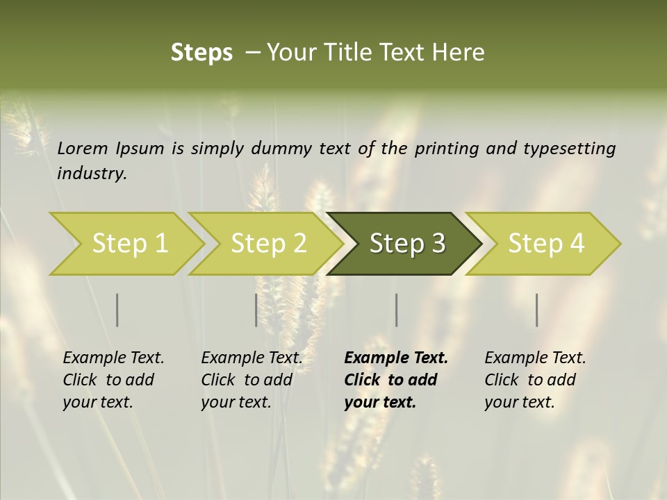 Light Calendar Grass PowerPoint Template