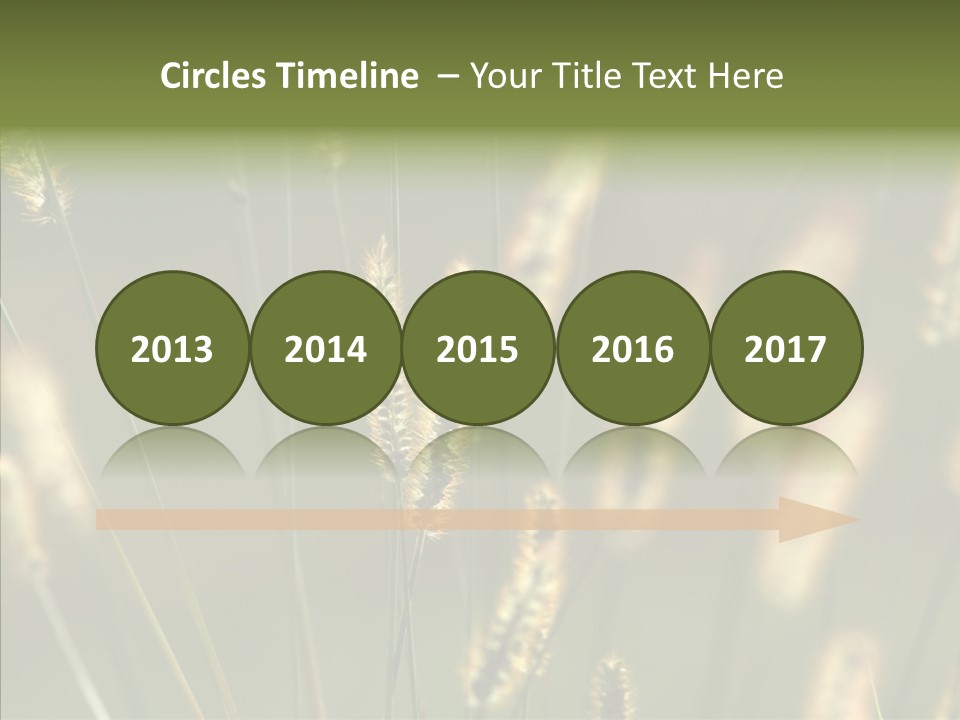 Light Calendar Grass PowerPoint Template
