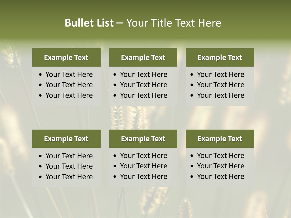 Light Calendar Grass PowerPoint Template