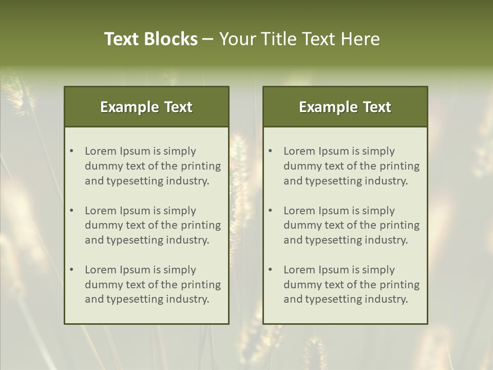 Light Calendar Grass PowerPoint Template
