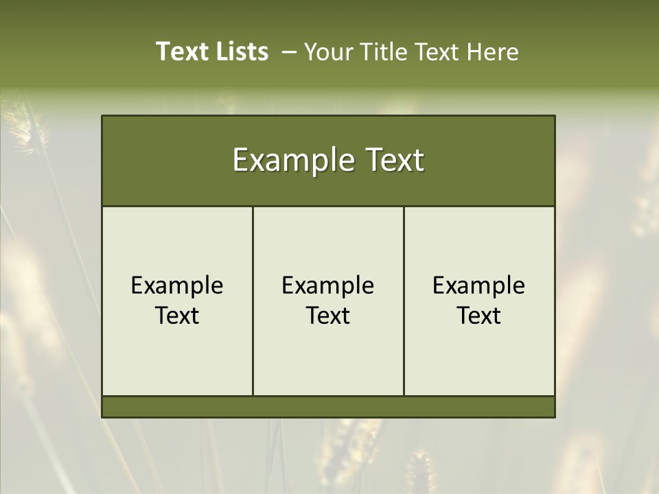 Light Calendar Grass PowerPoint Template