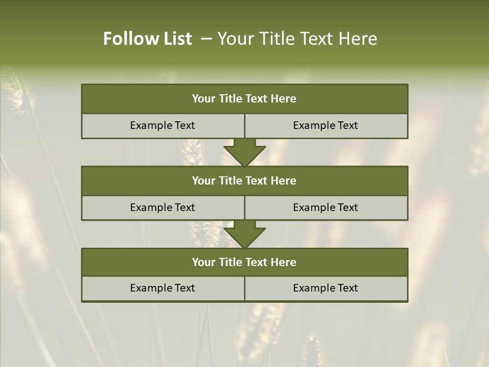 Light Calendar Grass PowerPoint Template