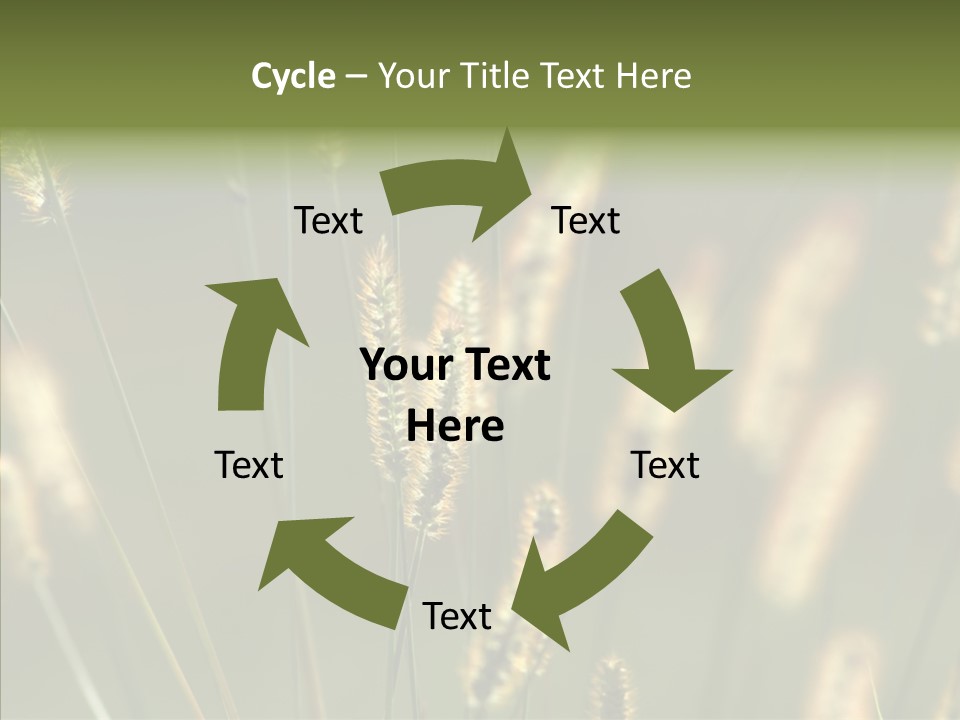 Light Calendar Grass PowerPoint Template