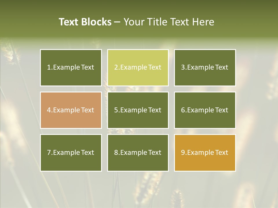 Light Calendar Grass PowerPoint Template