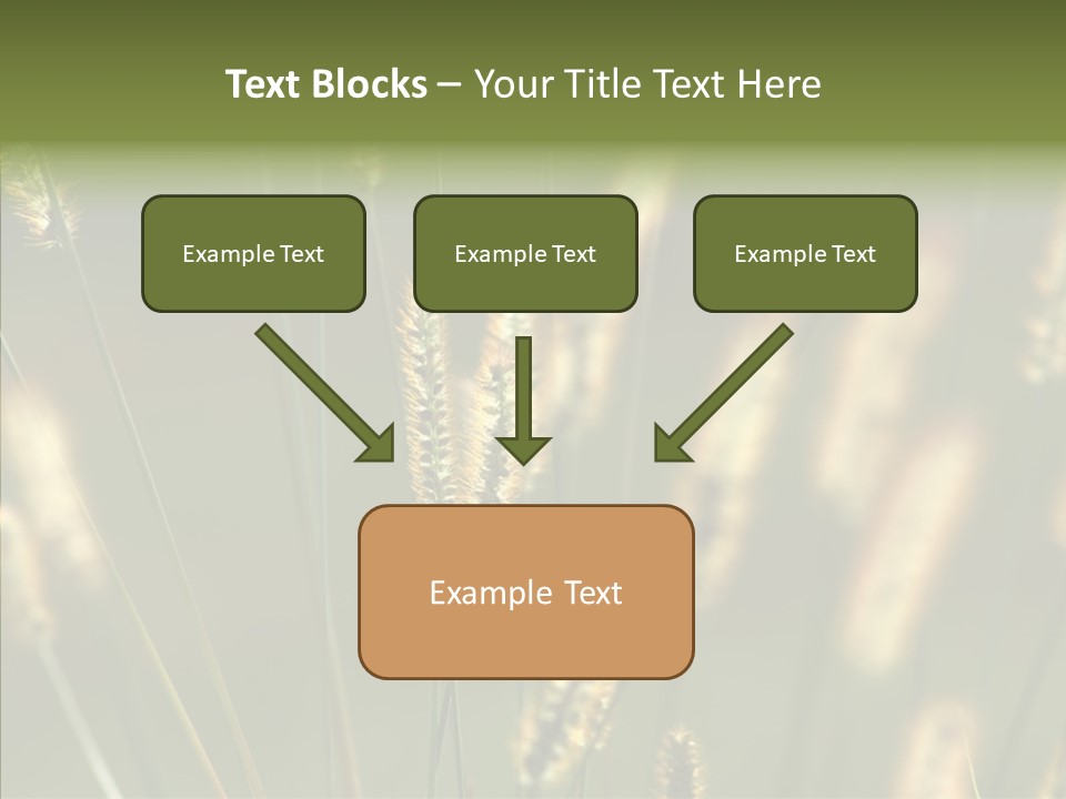 Light Calendar Grass PowerPoint Template