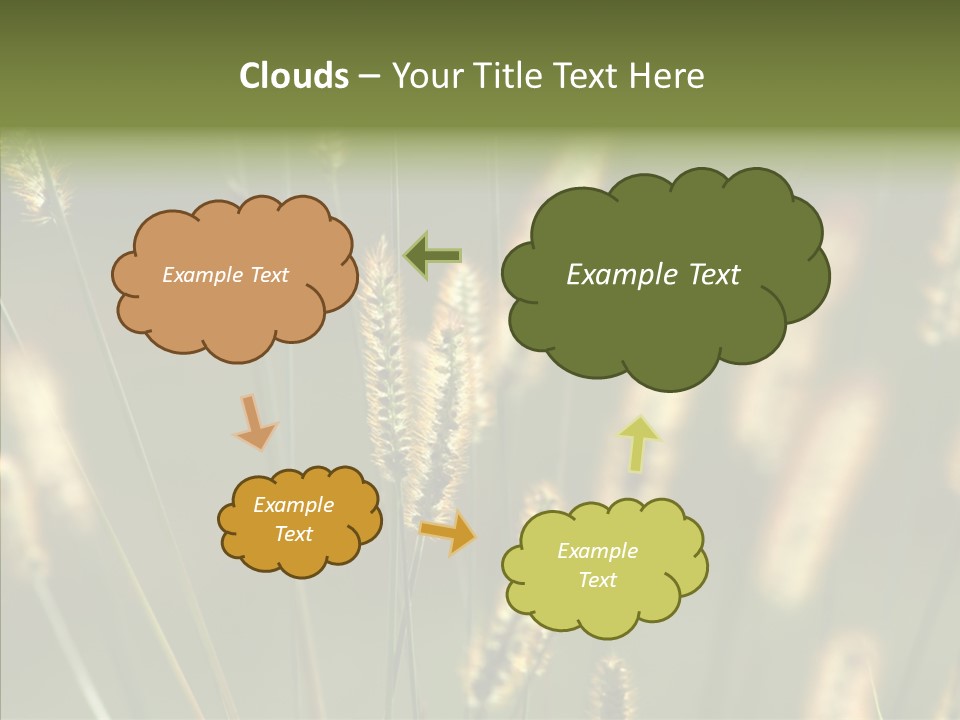 Light Calendar Grass PowerPoint Template
