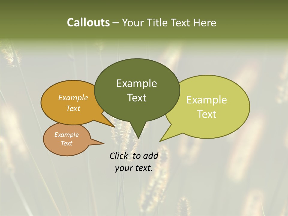 Light Calendar Grass PowerPoint Template