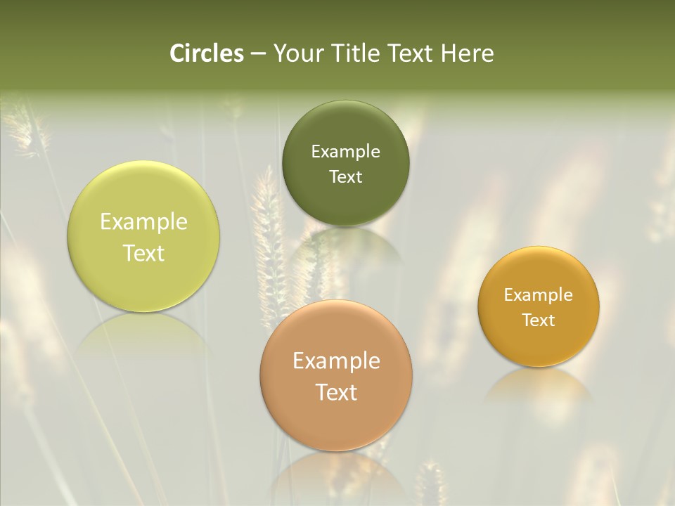 Light Calendar Grass PowerPoint Template