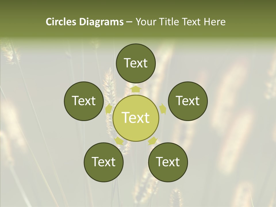 Light Calendar Grass PowerPoint Template