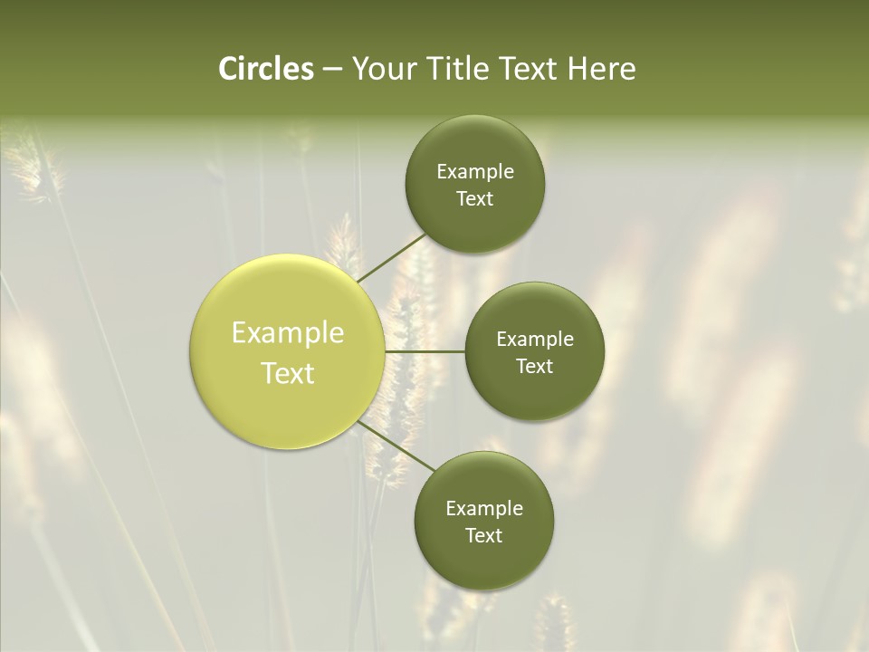 Light Calendar Grass PowerPoint Template