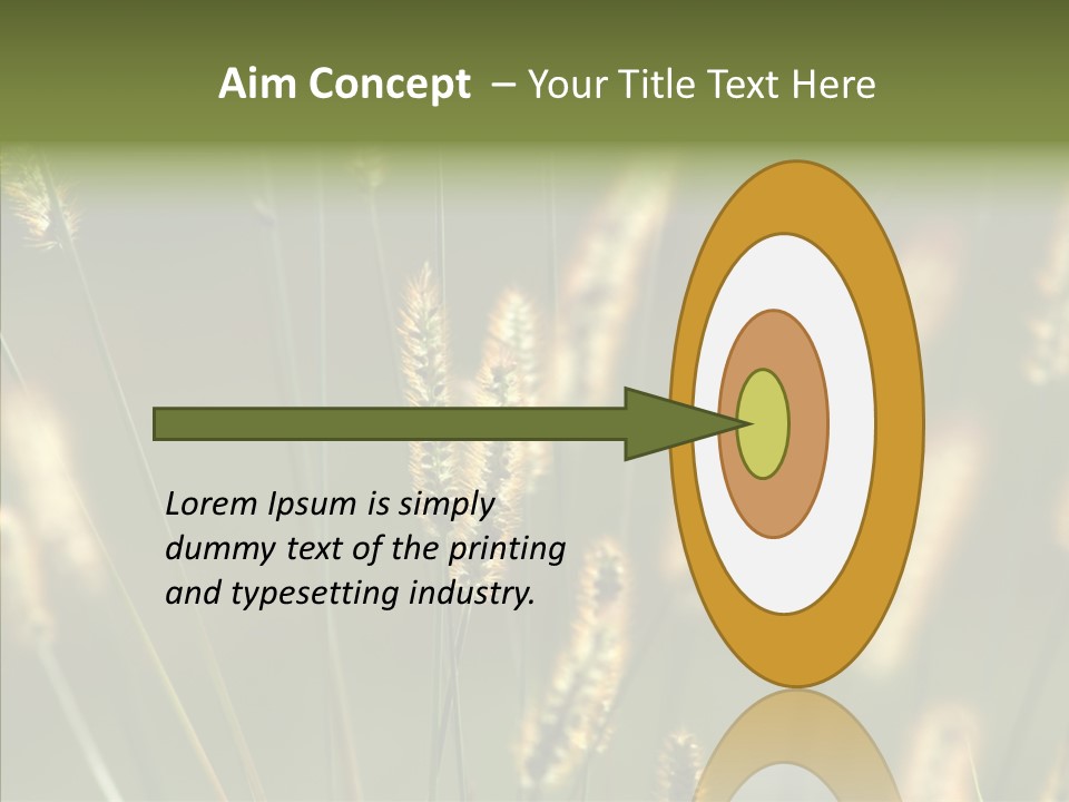 Light Calendar Grass PowerPoint Template