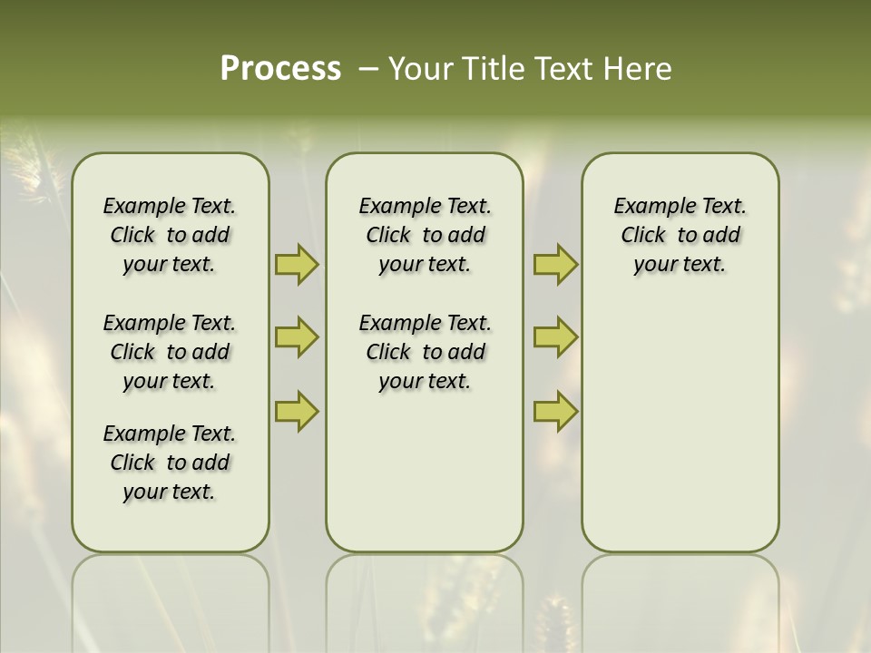Light Calendar Grass PowerPoint Template