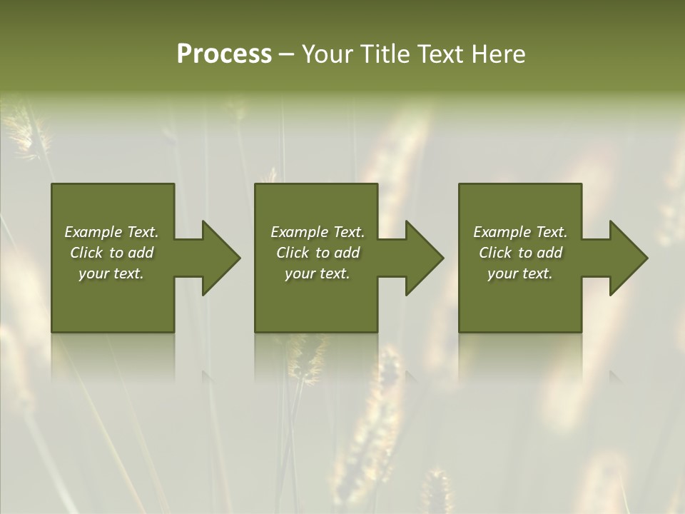 Light Calendar Grass PowerPoint Template