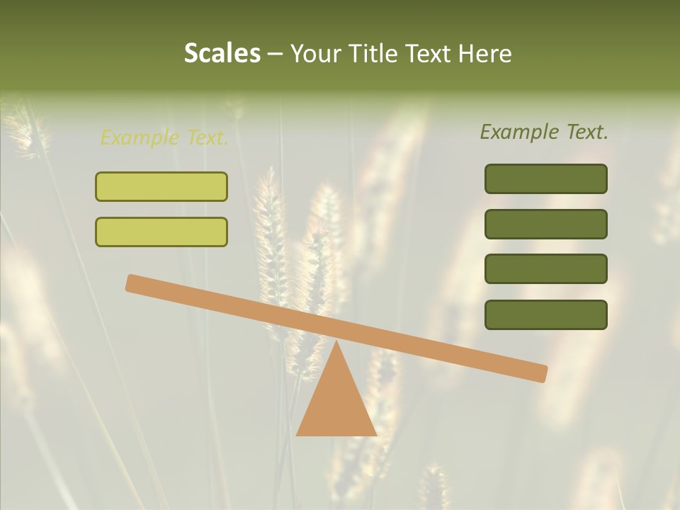 Light Calendar Grass PowerPoint Template