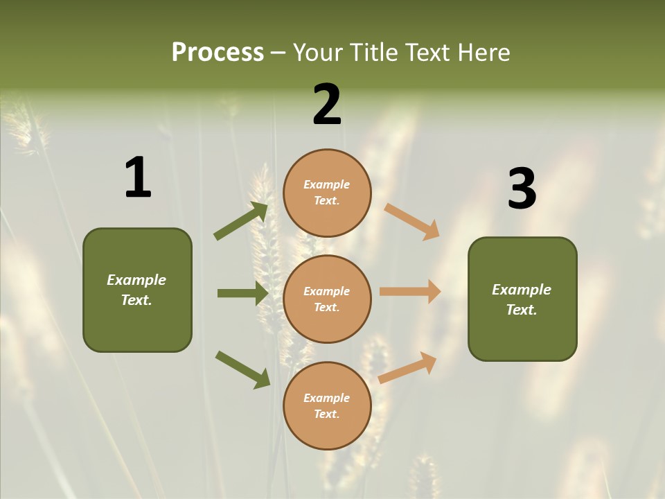 Light Calendar Grass PowerPoint Template