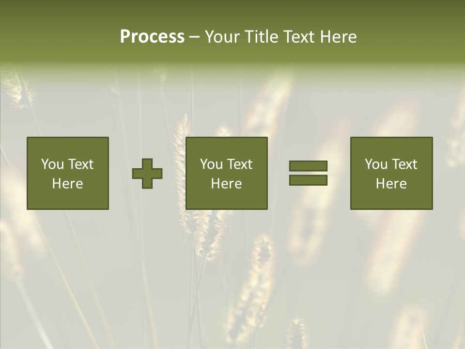 Light Calendar Grass PowerPoint Template