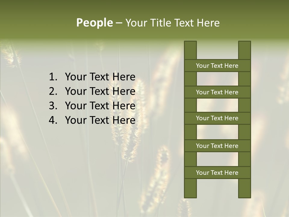 Light Calendar Grass PowerPoint Template