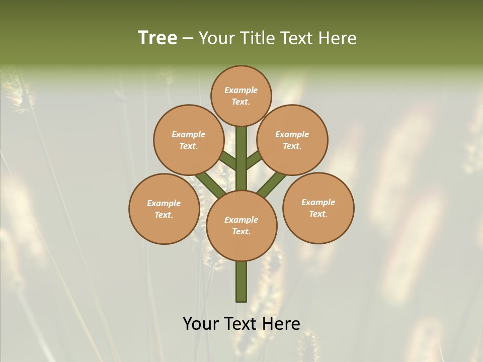 Light Calendar Grass PowerPoint Template