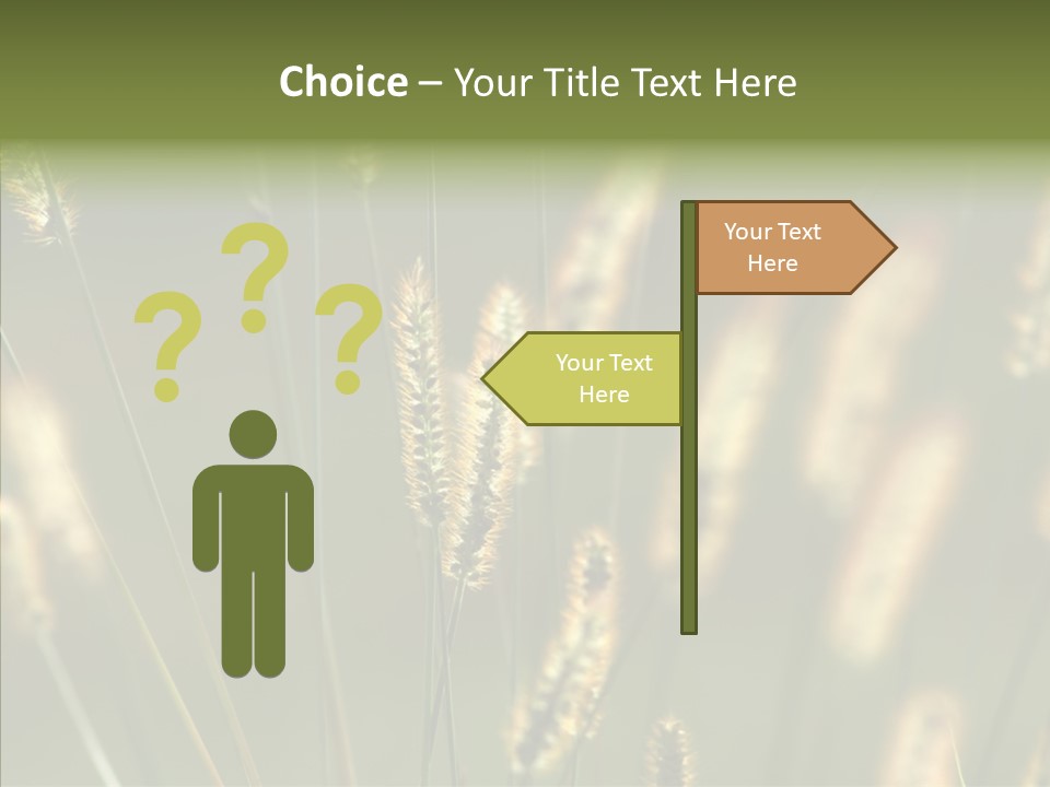 Light Calendar Grass PowerPoint Template