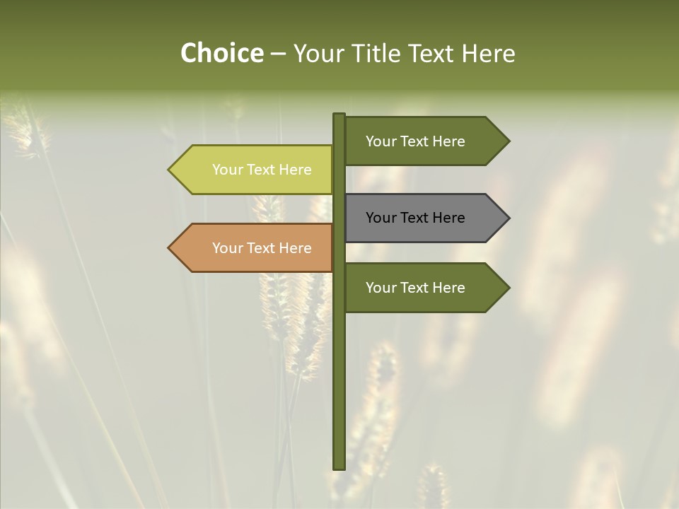Light Calendar Grass PowerPoint Template