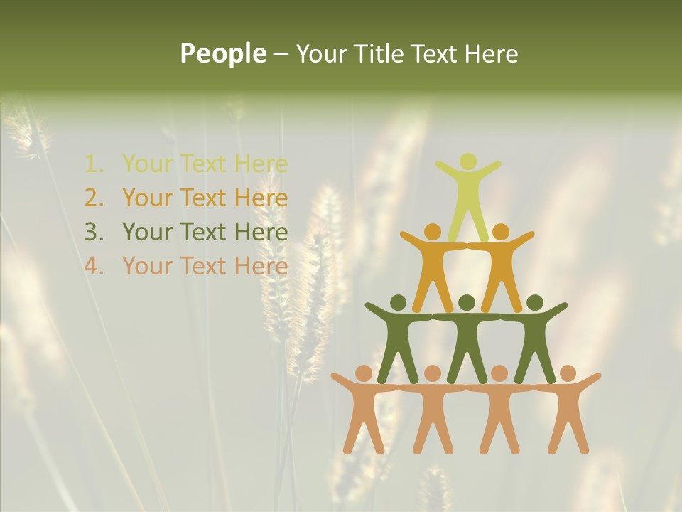 Light Calendar Grass PowerPoint Template