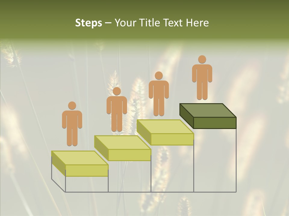 Light Calendar Grass PowerPoint Template